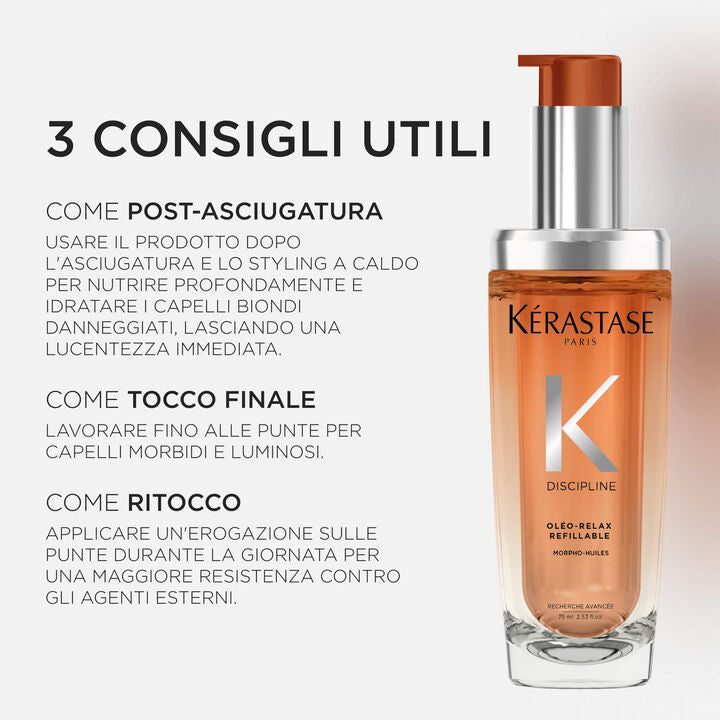 Kérastase Discipline Oléo-Relax 75 ml Ricarica - Olio per capelli