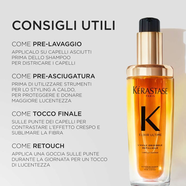Kérastase Elixir Ultime K Elixir Oil 75 ml Ricarica - Olio per capelli