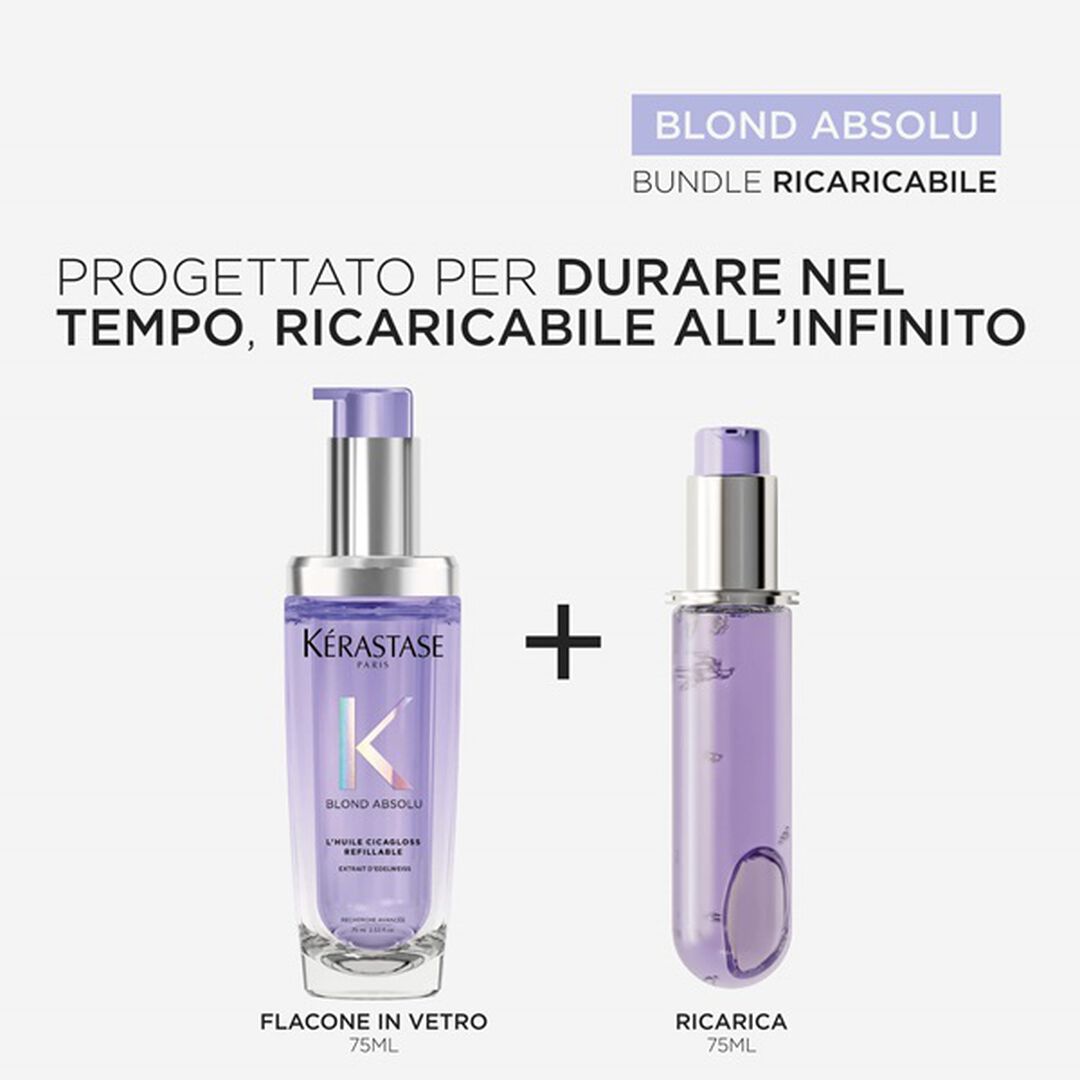 Kérastase Blond Absolu Huile Cicagloss 75 ml Ricaricabile - Olio per capelli