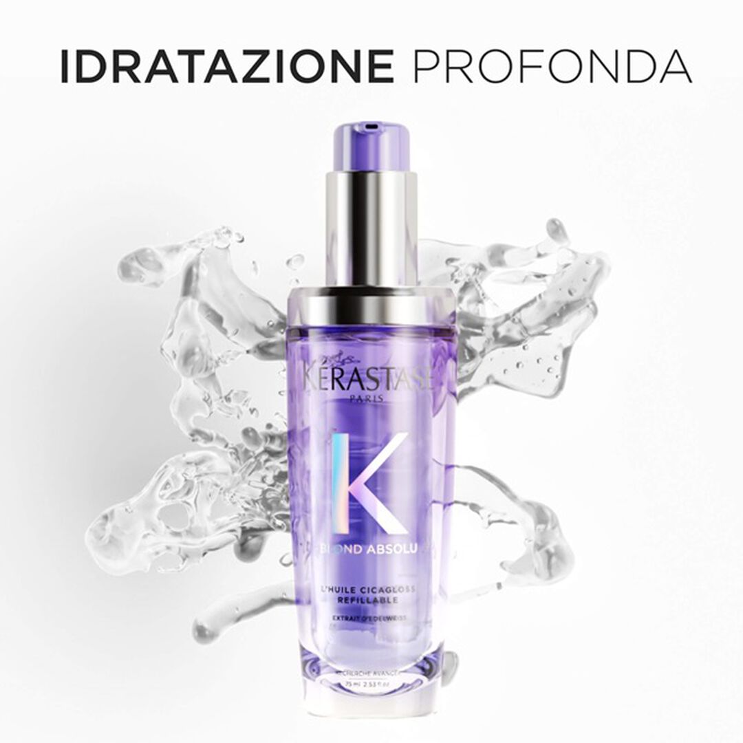 Kérastase Blond Absolu Huile Cicagloss 75 ml Ricaricabile - Olio per capelli