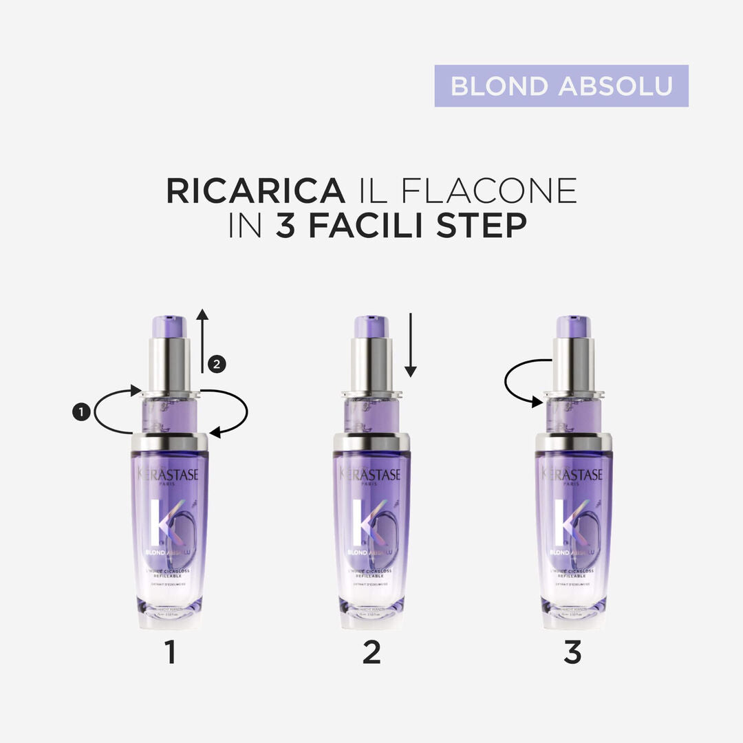 Kérastase Blond Absolu Huile Cicagloss 75 ml Ricaricabile - Olio per capelli