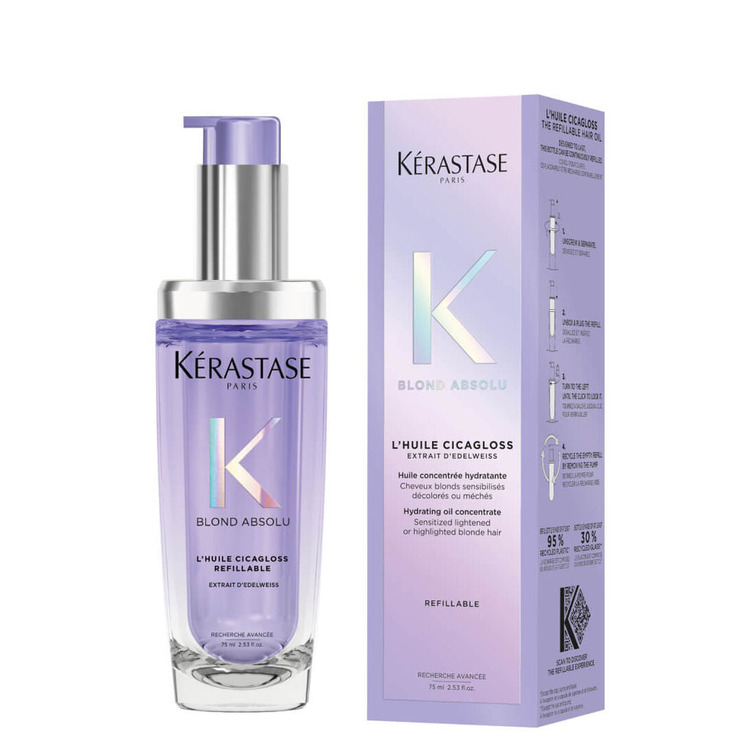 Kérastase Blond Absolu Huile Cicagloss 75 ml Ricaricabile - Olio per capelli