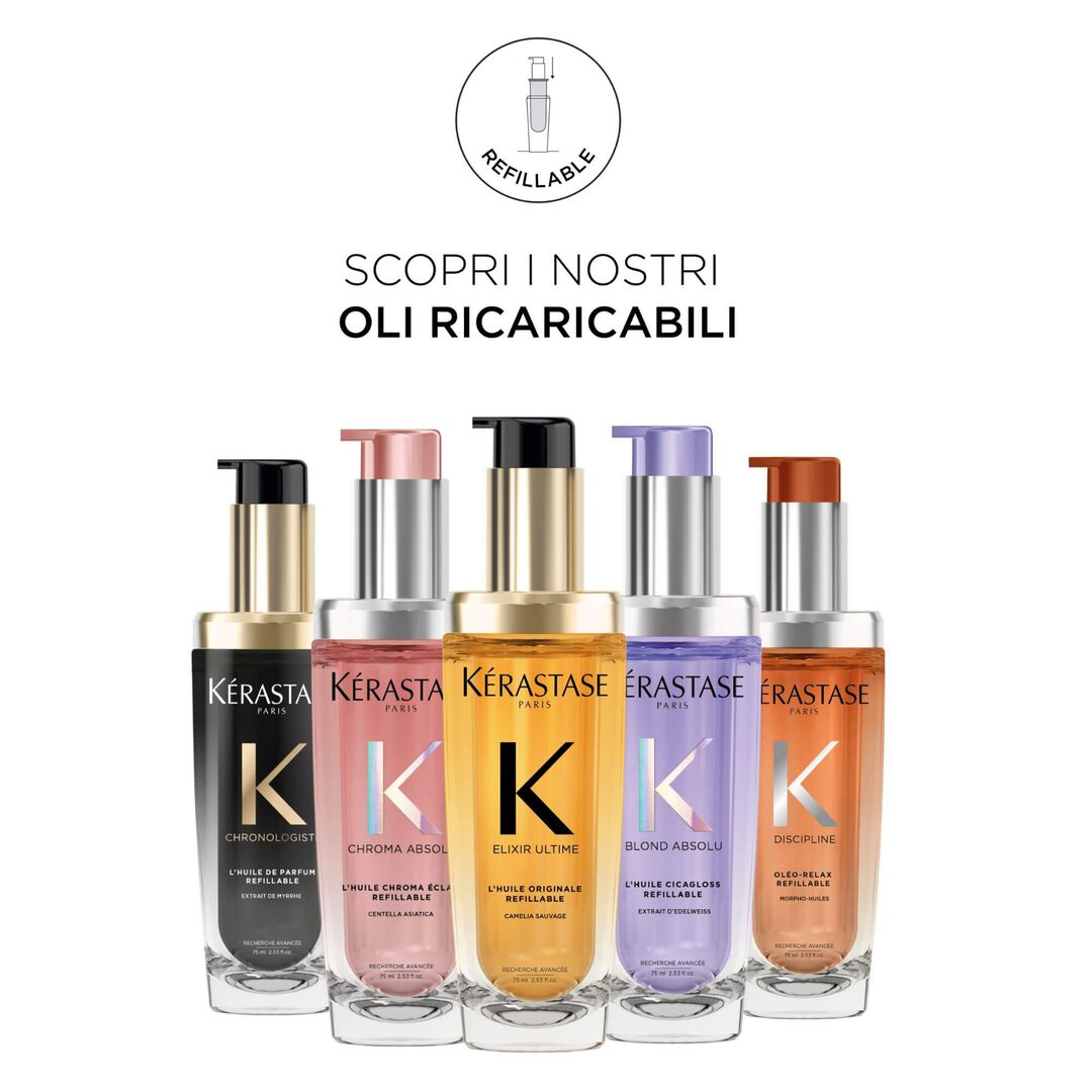 Kérastase Chroma Absolu Huile Chroma Éclat 75 ml Ricarica - Olio per capelli