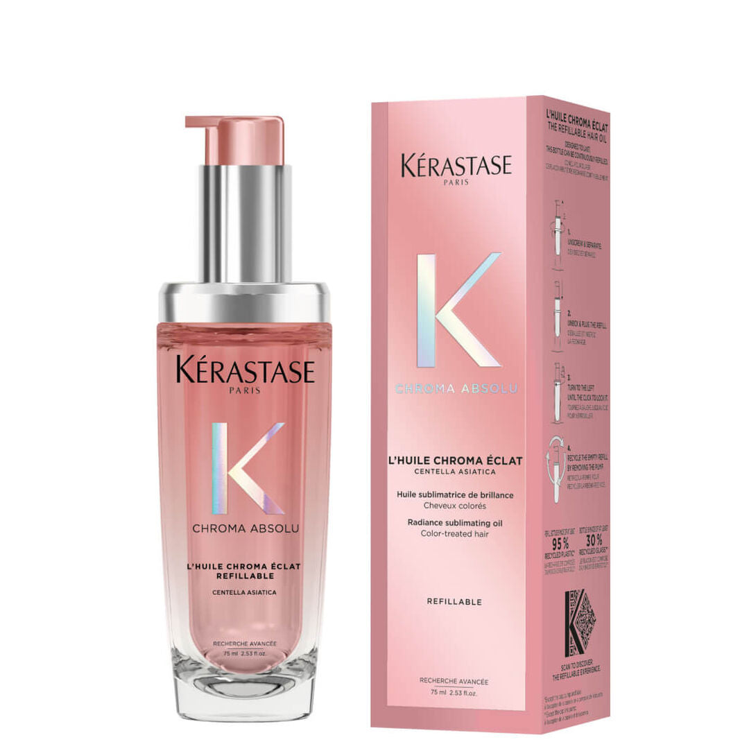 Kérastase Chroma Absolu Huile Chroma Éclat 75 ml Ricarica - Olio per capelli